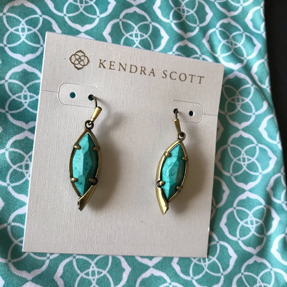 Kendra Scott turquoise drop earrings